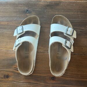Birkenstock Women’s White Double Strap Sandals